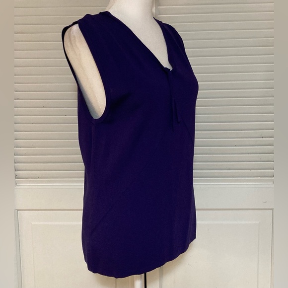 NWT Sag Harbor Purple Sleeveless Sweater Size XL - Picture 3 of 8